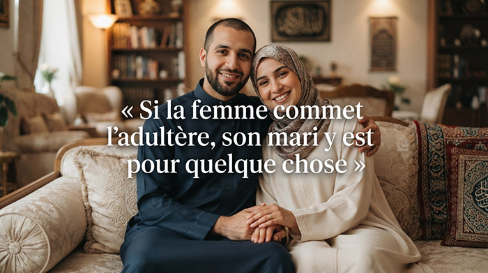 Si la femme commet l'adultère, son mari y est pour quelque chose.