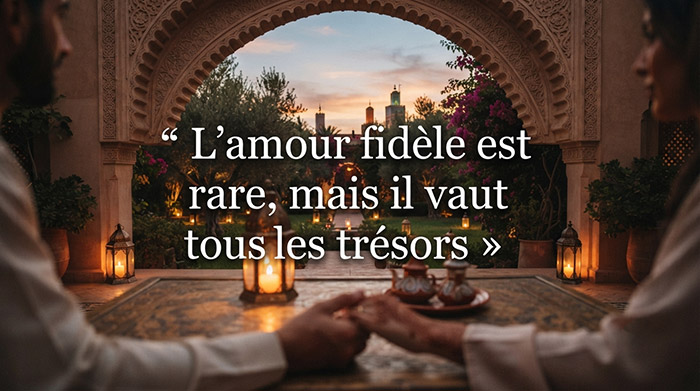 L'amour fidèle est rare, mais il vaut tous les trésors.