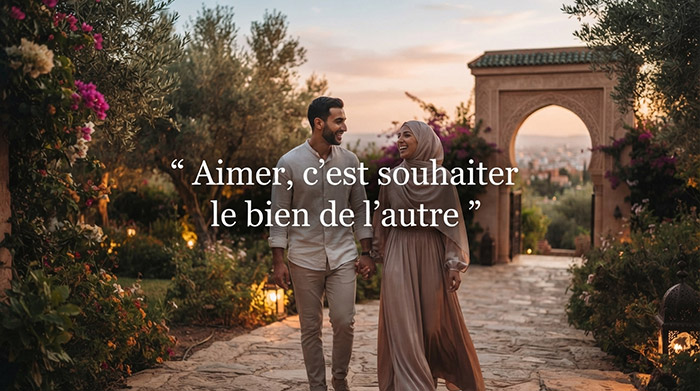 Aimer, c'est souhaiter le bien de l'autre.
