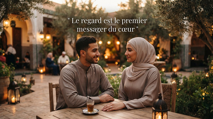 Le regard est le premier messager du cœur.