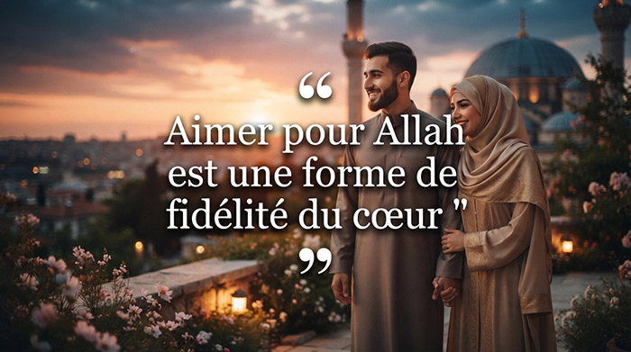 Aimer pour Allah est une forme de fidélité du cœur.