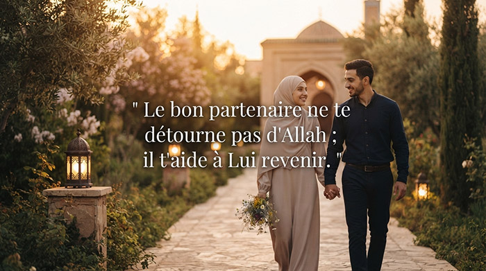 Le bon partenaire ne te détourne pas d'Allah ; il t'aide à Lui revenir.