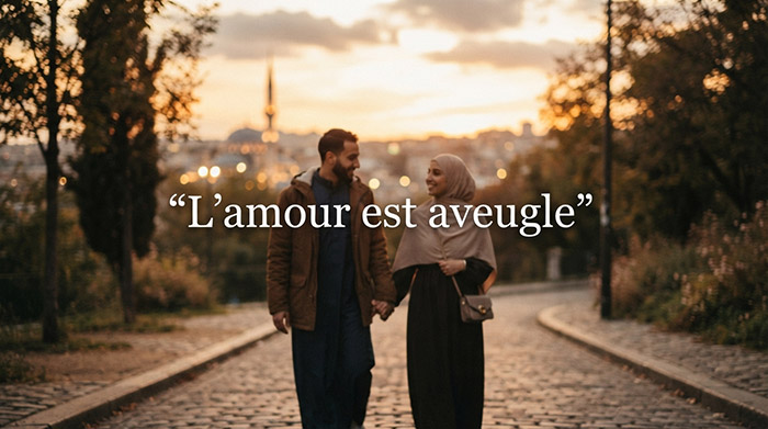 L'amour est aveugle.