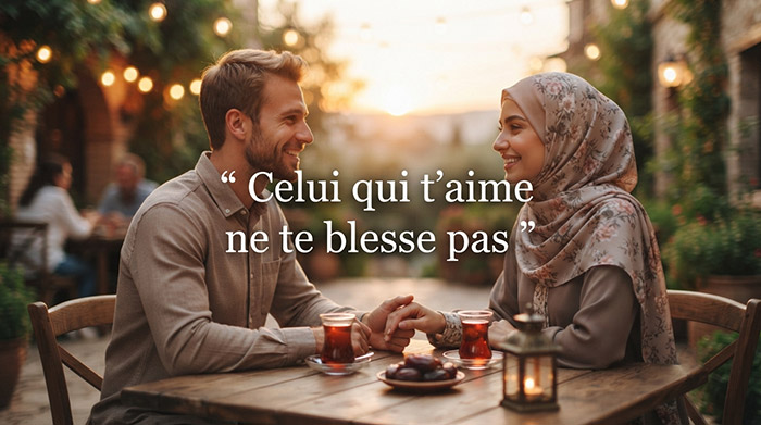 Celui qui t'aime ne te blesse pas.