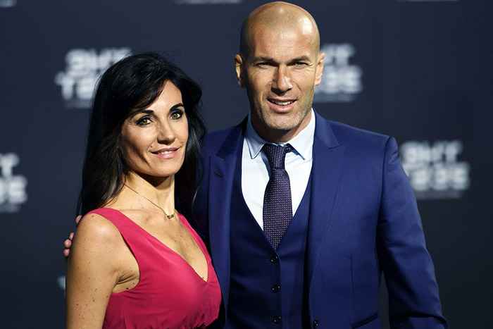 Zinedine et Véronique Zidane